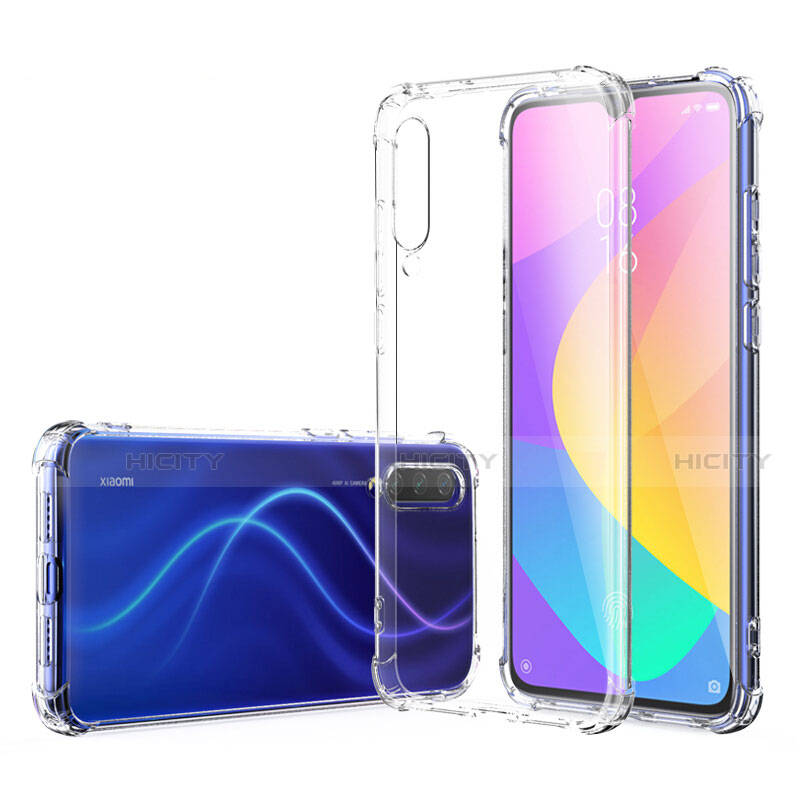 Custodia Silicone Trasparente Ultra Sottile Morbida T02 per Xiaomi Mi A3 Chiaro