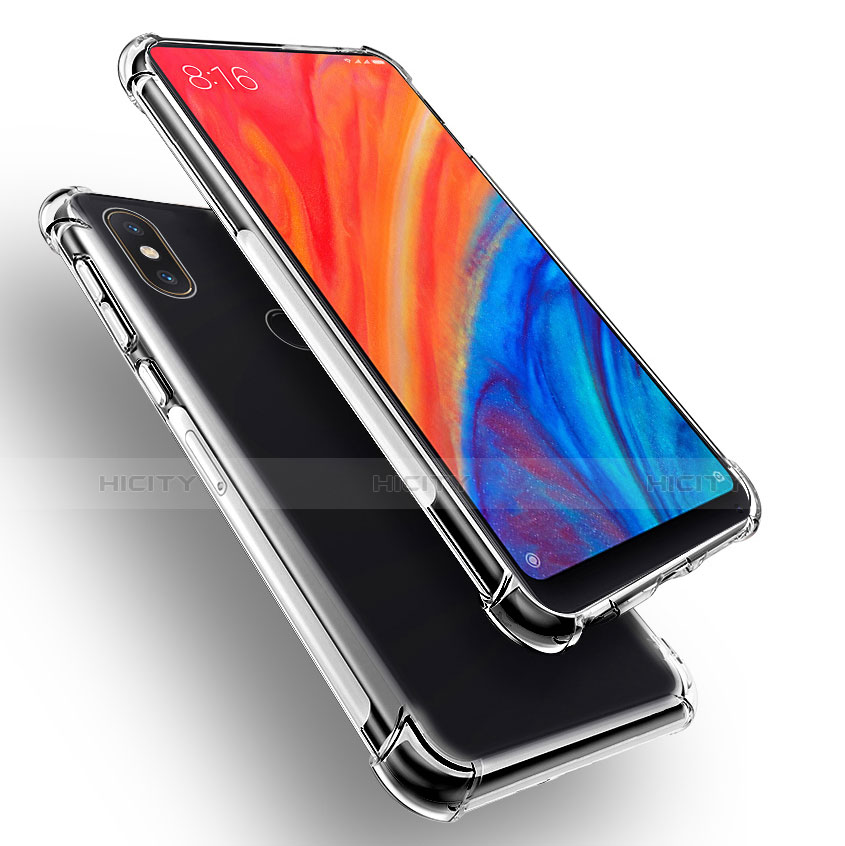 Custodia Silicone Trasparente Ultra Sottile Morbida T02 per Xiaomi Mi Mix 2S Chiaro