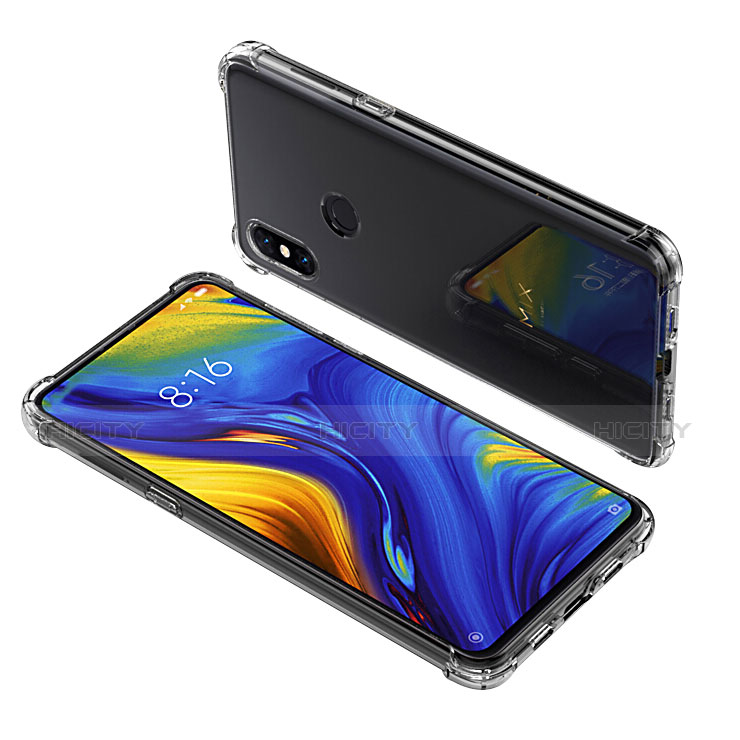 Custodia Silicone Trasparente Ultra Sottile Morbida T02 per Xiaomi Mi Mix 3 Chiaro