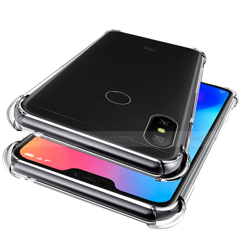 Custodia Silicone Trasparente Ultra Sottile Morbida T02 per Xiaomi Redmi 6 Pro Chiaro