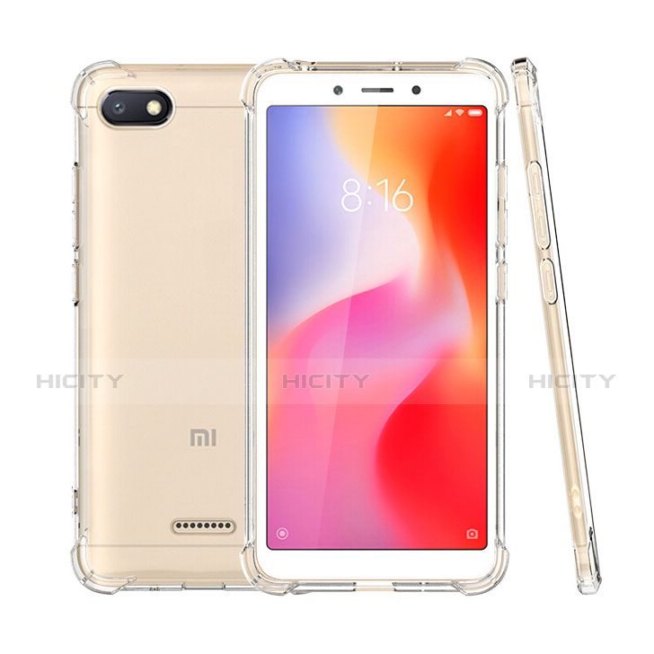 Custodia Silicone Trasparente Ultra Sottile Morbida T02 per Xiaomi Redmi 6A Chiaro