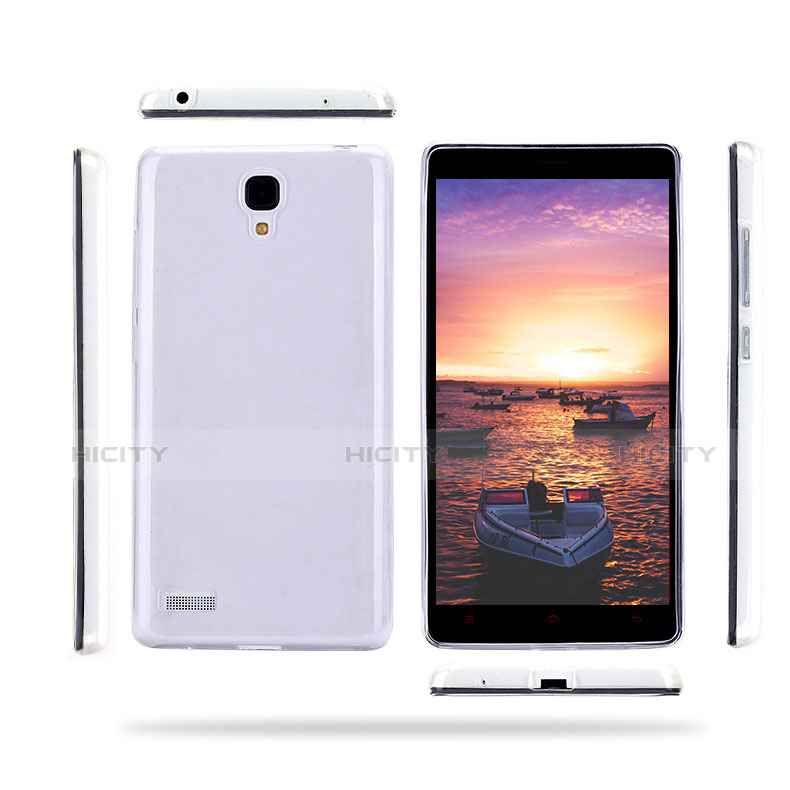 Custodia Silicone Trasparente Ultra Sottile Morbida T02 per Xiaomi Redmi Note Prime Chiaro