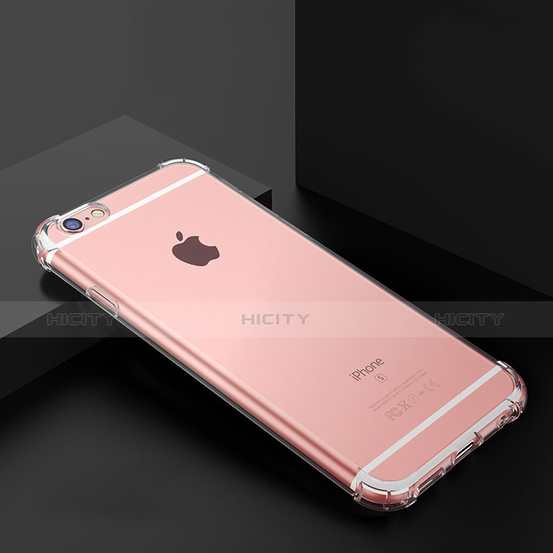 Custodia Silicone Trasparente Ultra Sottile Morbida T03 per Apple iPhone 6 Plus Chiaro