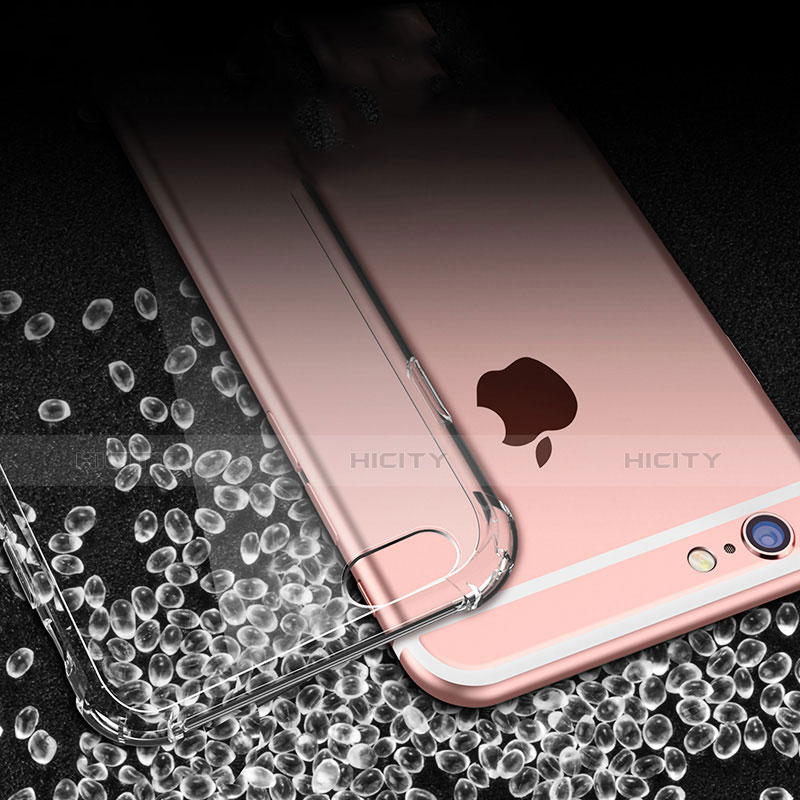 Custodia Silicone Trasparente Ultra Sottile Morbida T03 per Apple iPhone 6S Chiaro