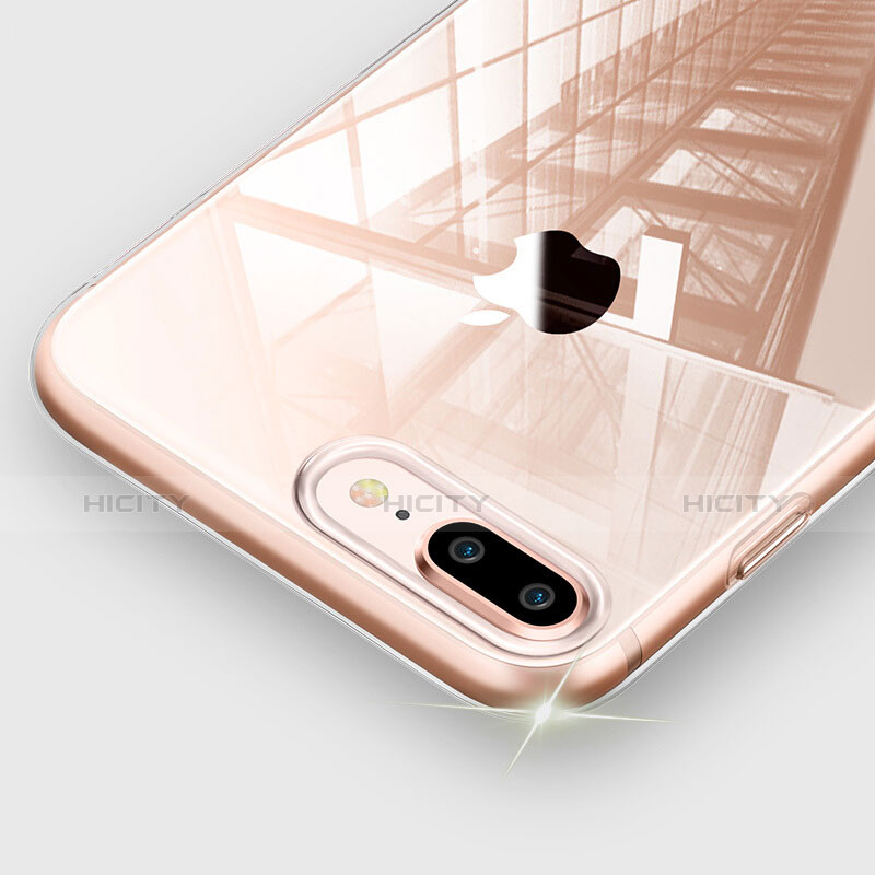 Custodia Silicone Trasparente Ultra Sottile Morbida T03 per Apple iPhone 8 Plus Chiaro