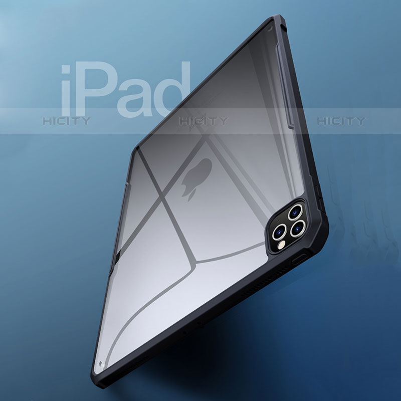 Custodia Silicone Trasparente Ultra Sottile Morbida T04 per Apple iPad Pro 11 (2020) Nero