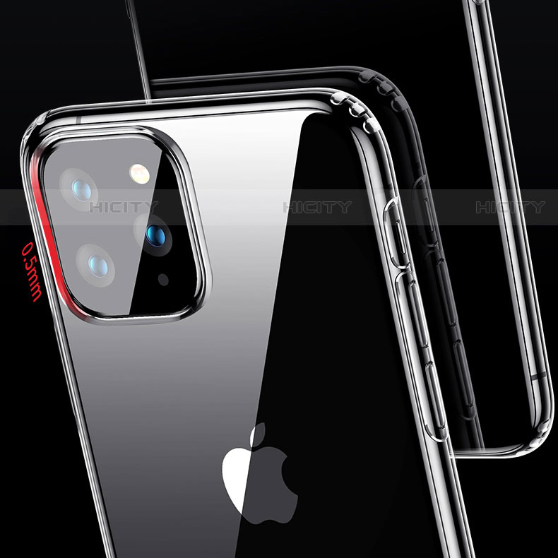 Custodia Silicone Trasparente Ultra Sottile Morbida T04 per Apple iPhone 11 Pro Max Chiaro