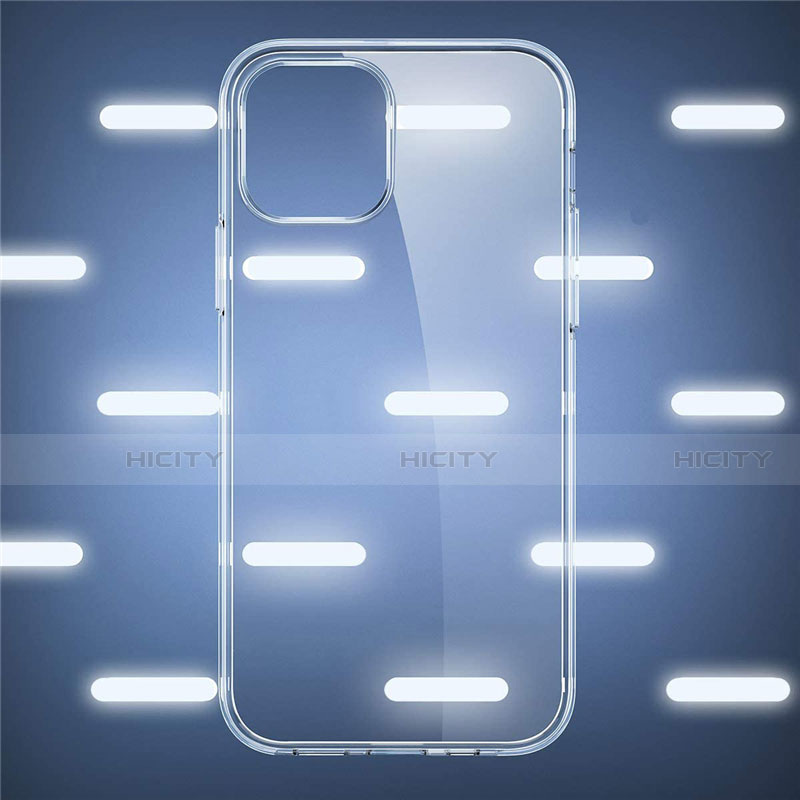 Custodia Silicone Trasparente Ultra Sottile Morbida T04 per Apple iPhone 12 Chiaro