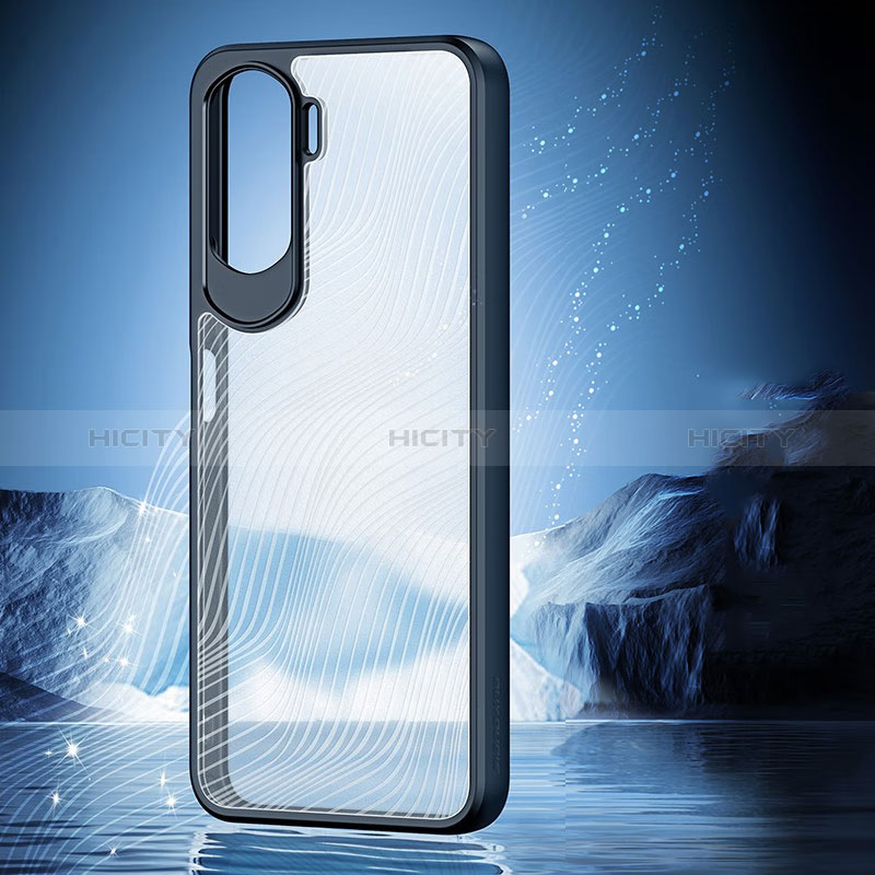 Custodia Silicone Trasparente Ultra Sottile Morbida T04 per Huawei Honor 90 Lite 5G Nero