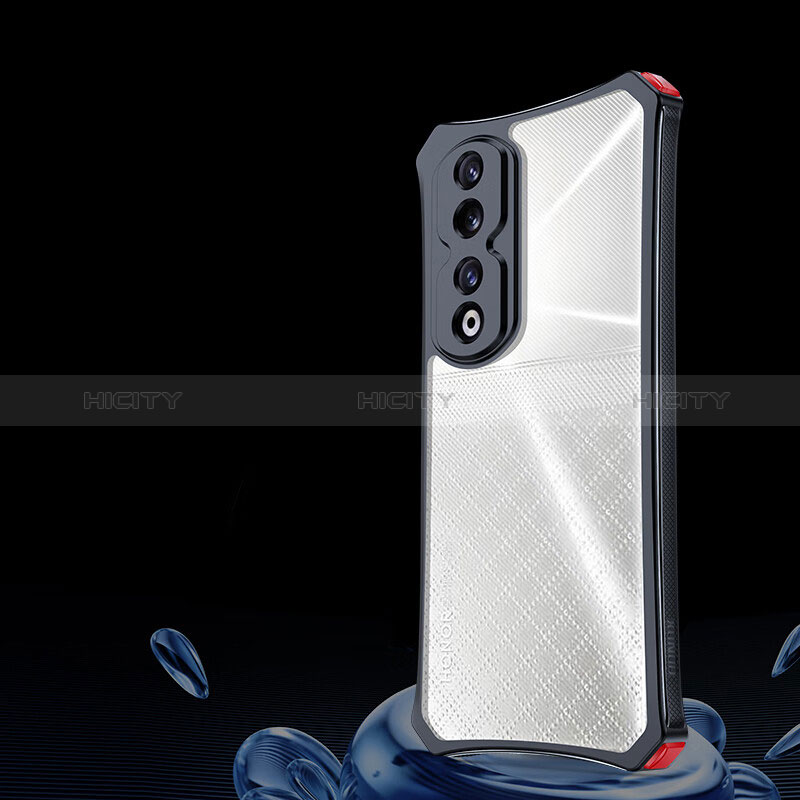 Custodia Silicone Trasparente Ultra Sottile Morbida T04 per Huawei Honor 90 Pro 5G Nero