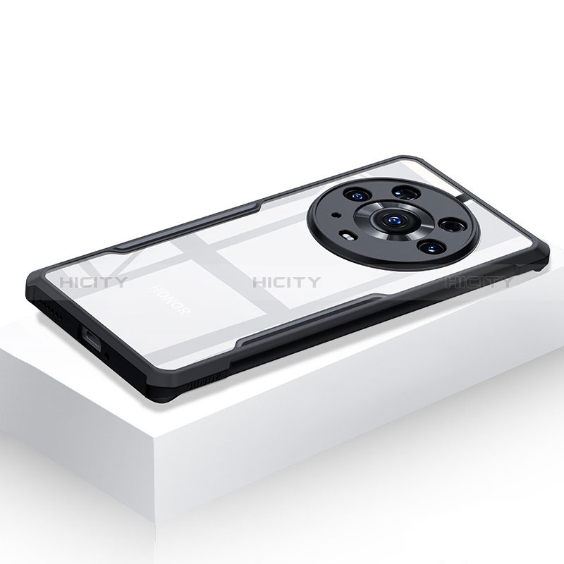 Custodia Silicone Trasparente Ultra Sottile Morbida T04 per Huawei Honor Magic3 Pro 5G Nero