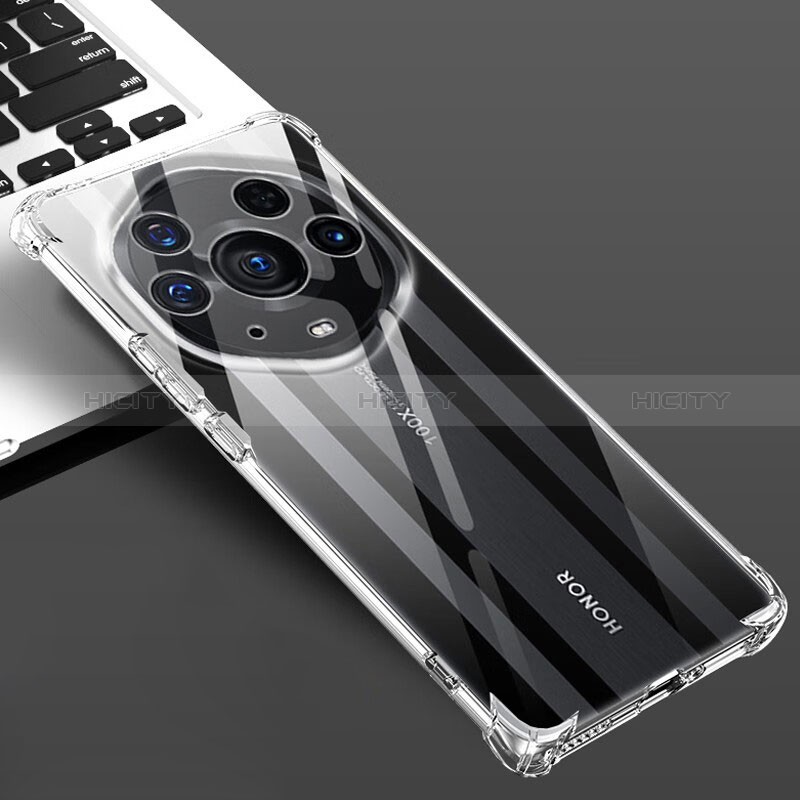 Custodia Silicone Trasparente Ultra Sottile Morbida T04 per Huawei Honor Magic3 Pro+ Plus 5G Chiaro