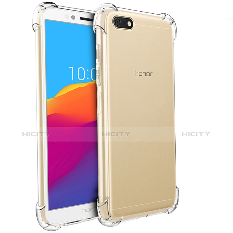 Custodia Silicone Trasparente Ultra Sottile Morbida T04 per Huawei Honor Play 7 Chiaro