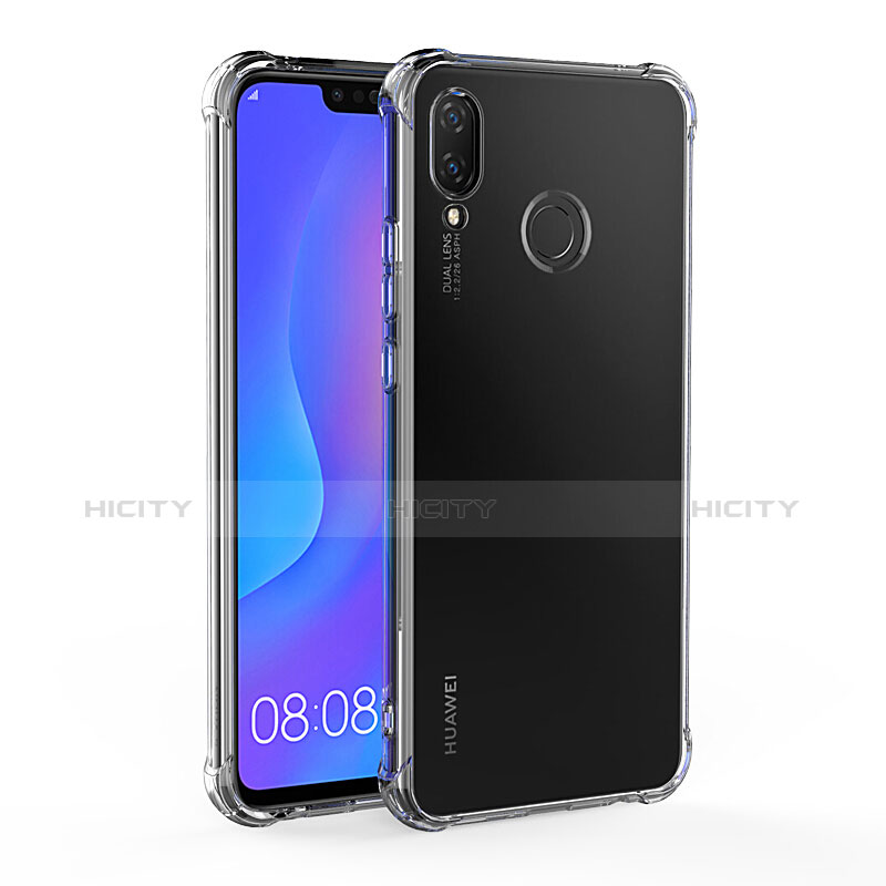 Custodia Silicone Trasparente Ultra Sottile Morbida T04 per Huawei Nova 3i Chiaro