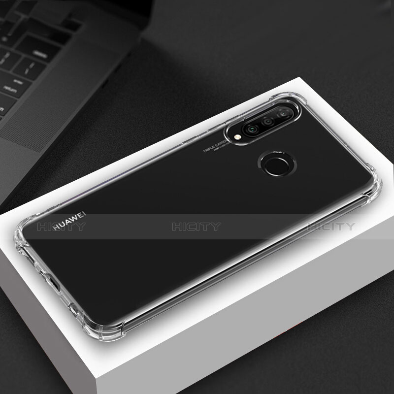Custodia Silicone Trasparente Ultra Sottile Morbida T04 per Huawei P30 Lite New Edition Chiaro