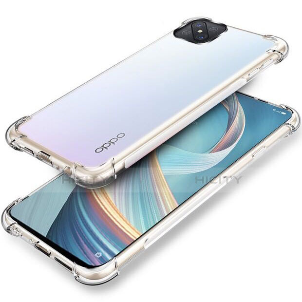 Custodia Silicone Trasparente Ultra Sottile Morbida T04 per Oppo Reno4 Z 5G Chiaro