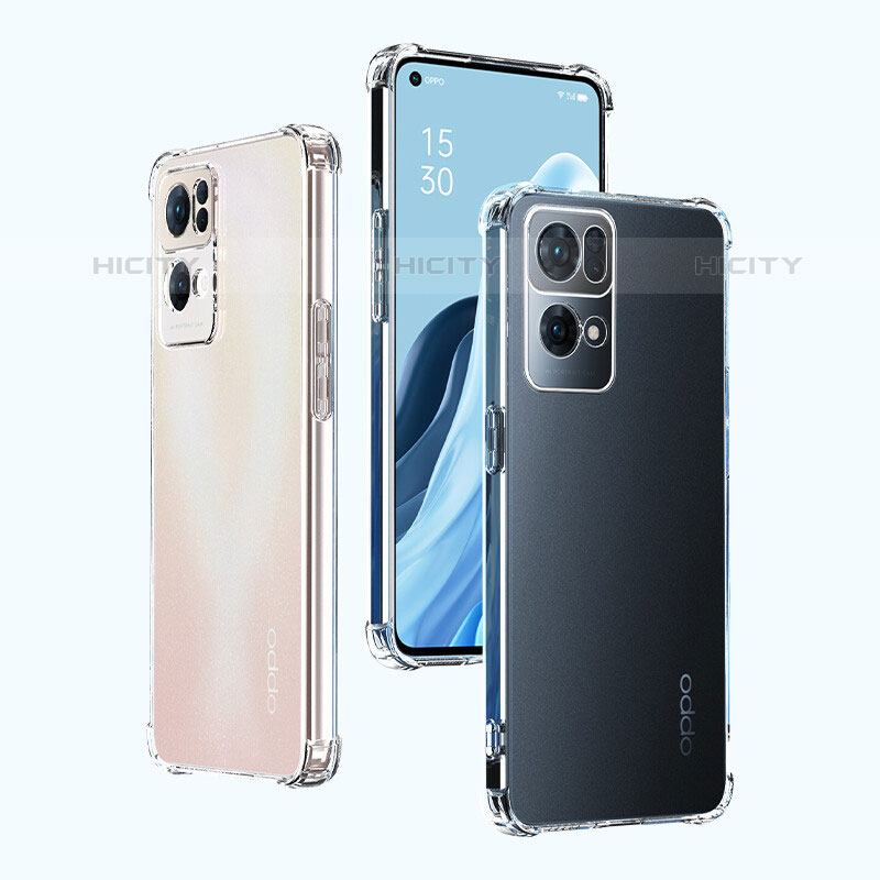 Custodia Silicone Trasparente Ultra Sottile Morbida T04 per Oppo Reno7 Pro 5G Chiaro