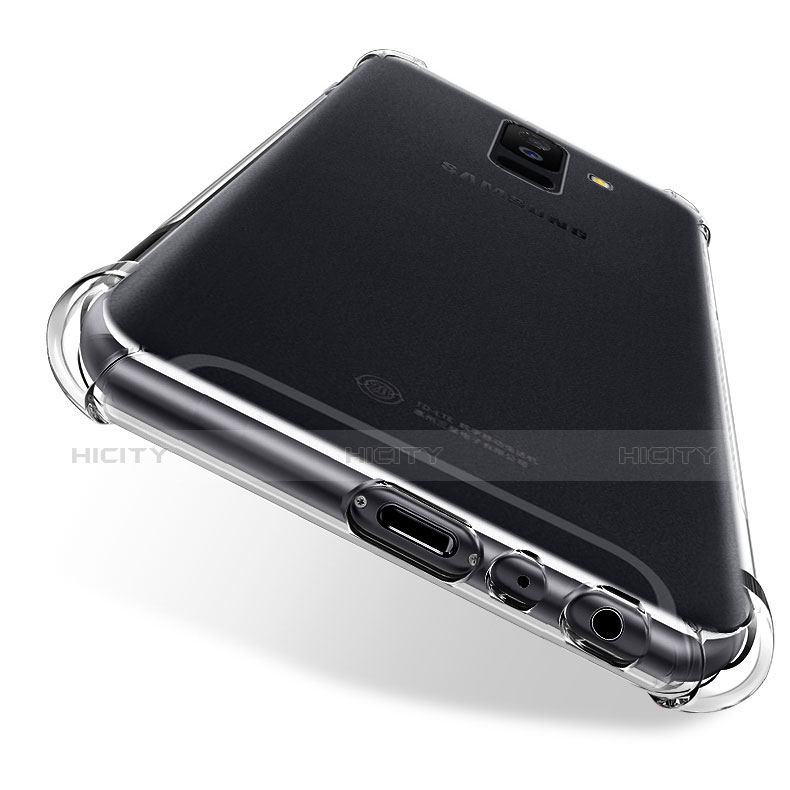 Custodia Silicone Trasparente Ultra Sottile Morbida T04 per Samsung Galaxy A6 Plus (2018) Chiaro