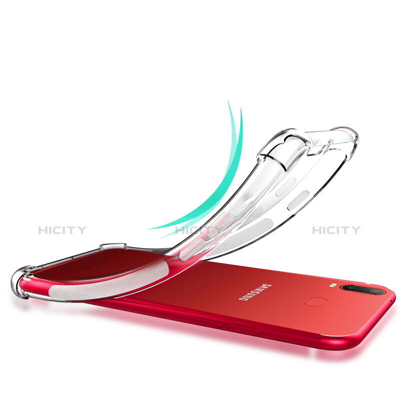 Custodia Silicone Trasparente Ultra Sottile Morbida T04 per Samsung Galaxy A6s Chiaro