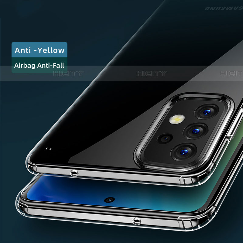 Custodia Silicone Trasparente Ultra Sottile Morbida T04 per Samsung Galaxy A73 5G Chiaro