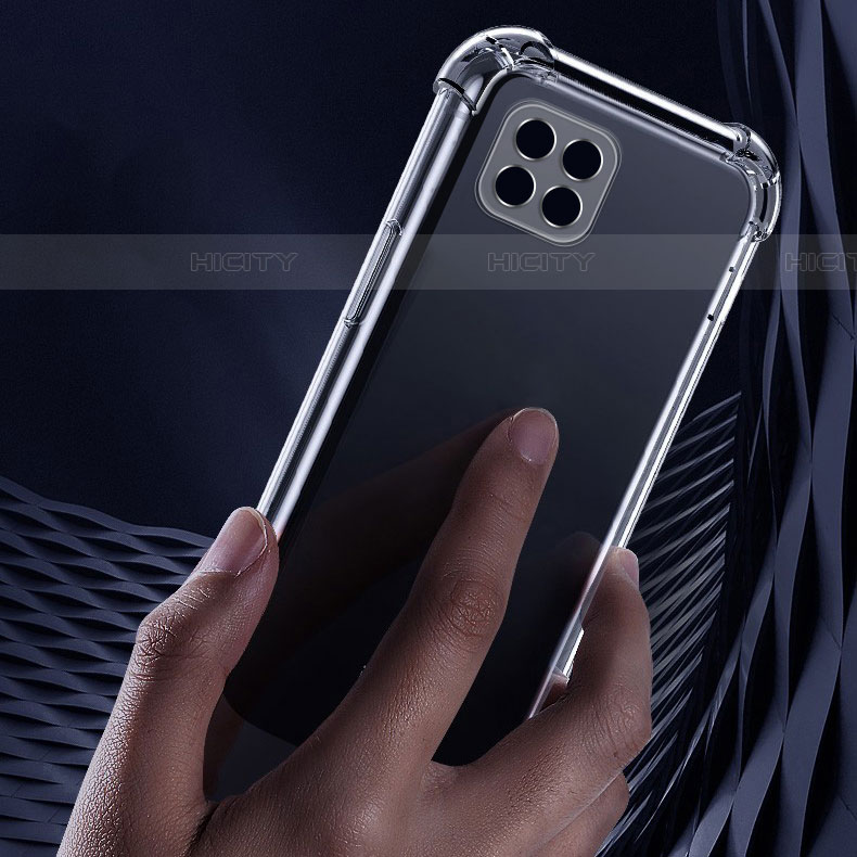 Custodia Silicone Trasparente Ultra Sottile Morbida T04 per Samsung Galaxy F42 5G Chiaro