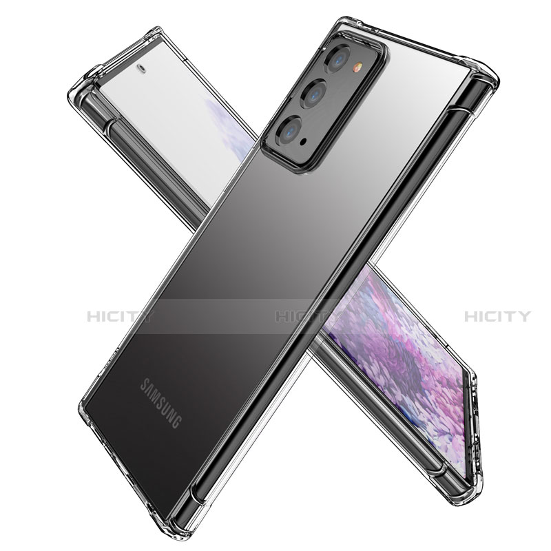 Custodia Silicone Trasparente Ultra Sottile Morbida T04 per Samsung Galaxy Note 20 5G Chiaro