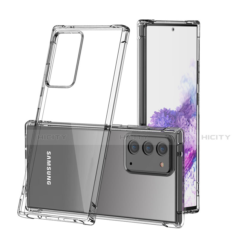 Custodia Silicone Trasparente Ultra Sottile Morbida T04 per Samsung Galaxy Note 20 5G Chiaro