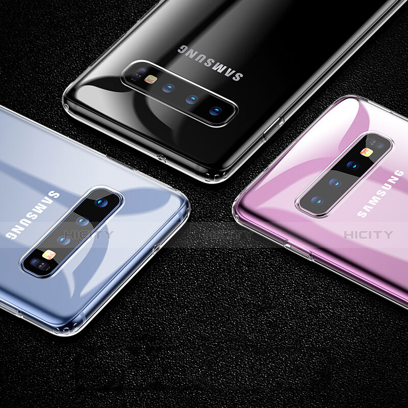 Custodia Silicone Trasparente Ultra Sottile Morbida T04 per Samsung Galaxy S10 5G Chiaro