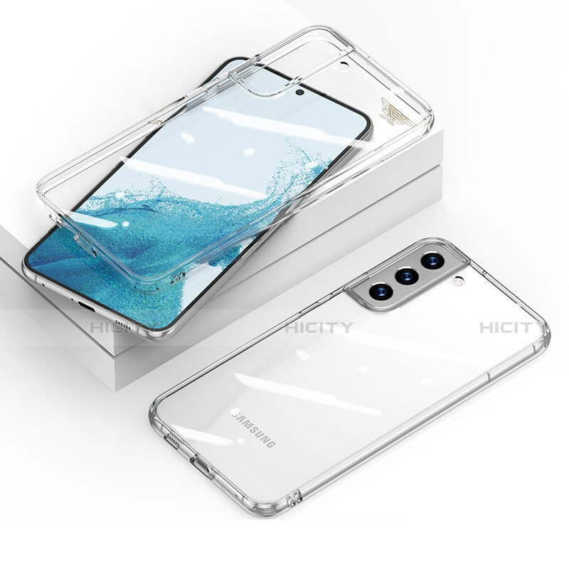 Custodia Silicone Trasparente Ultra Sottile Morbida T04 per Samsung Galaxy S21 5G Chiaro