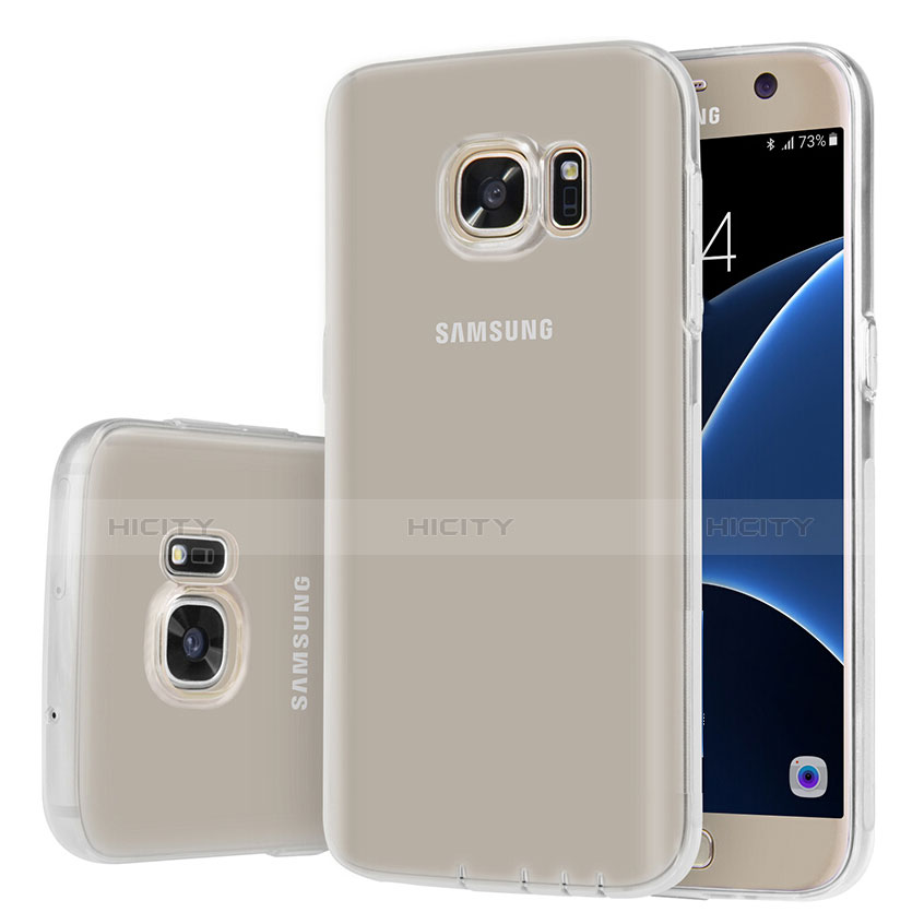 Custodia Silicone Trasparente Ultra Sottile Morbida T04 per Samsung Galaxy S7 G930F G930FD Chiaro