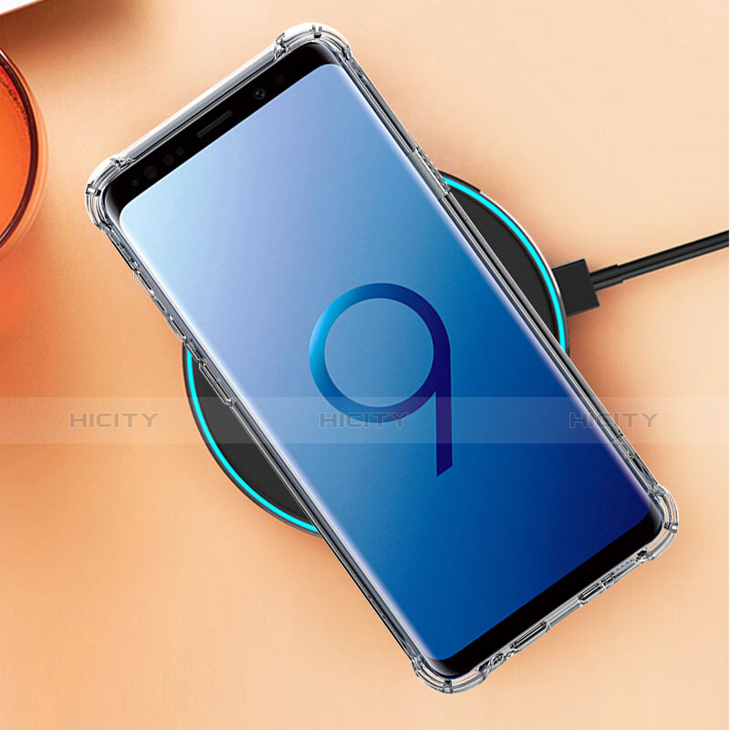 Custodia Silicone Trasparente Ultra Sottile Morbida T04 per Samsung Galaxy S9 Chiaro