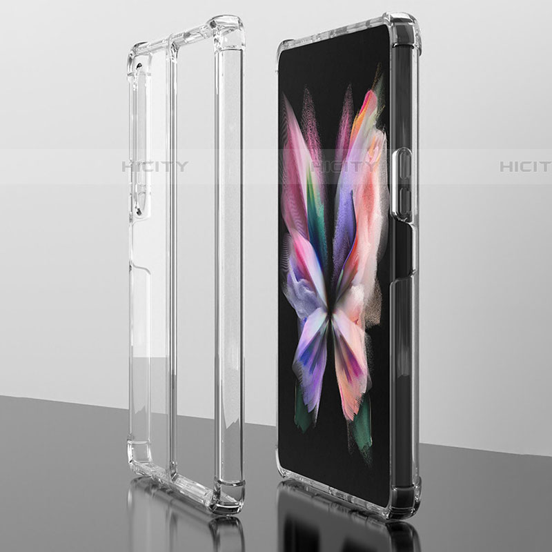 Custodia Silicone Trasparente Ultra Sottile Morbida T04 per Samsung Galaxy Z Fold4 5G Chiaro
