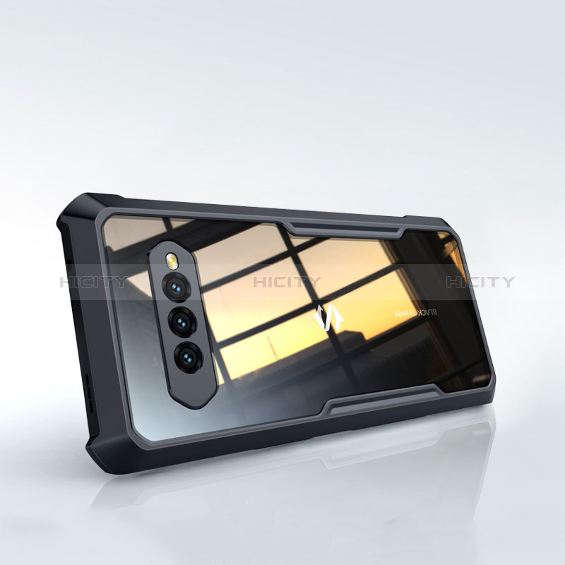 Custodia Silicone Trasparente Ultra Sottile Morbida T04 per Xiaomi Black Shark 4 5G Nero