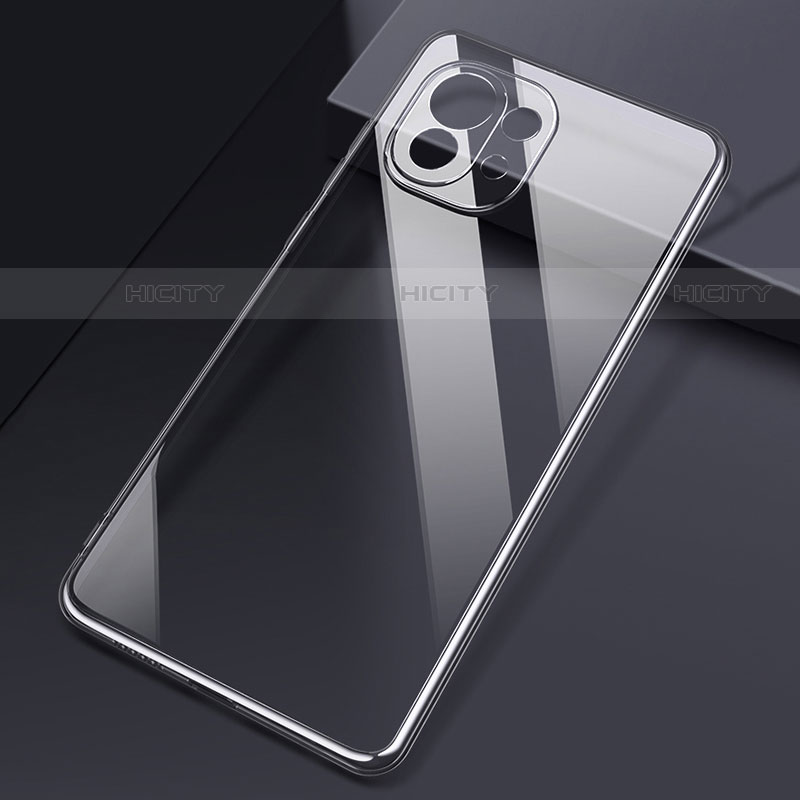 Custodia Silicone Trasparente Ultra Sottile Morbida T04 per Xiaomi Mi 11 Lite 4G Chiaro