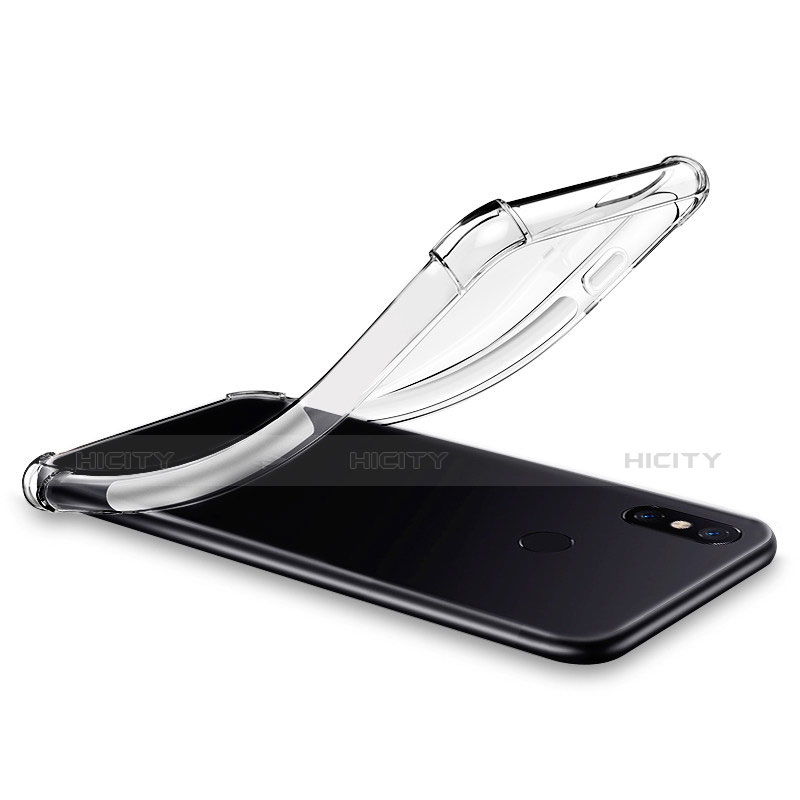 Custodia Silicone Trasparente Ultra Sottile Morbida T04 per Xiaomi Mi 8 Chiaro