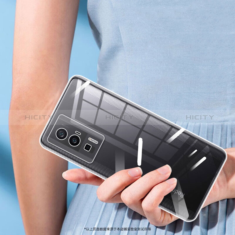 Custodia Silicone Trasparente Ultra Sottile Morbida T04 per Xiaomi Poco F5 Pro 5G Chiaro