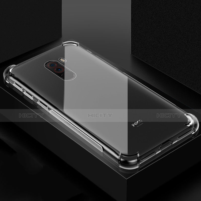 Custodia Silicone Trasparente Ultra Sottile Morbida T04 per Xiaomi Pocophone F1 Chiaro