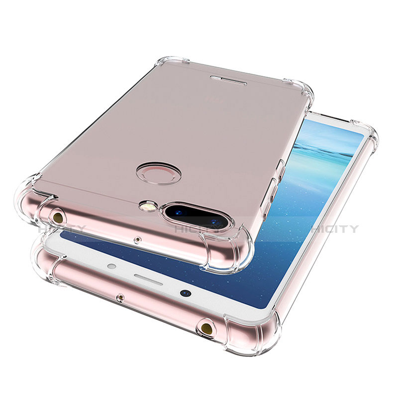 Custodia Silicone Trasparente Ultra Sottile Morbida T04 per Xiaomi Redmi 6 Chiaro