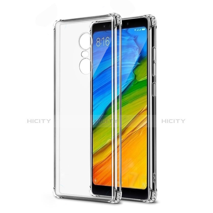 Custodia Silicone Trasparente Ultra Sottile Morbida T04 per Xiaomi Redmi Note 5 Indian Version Chiaro