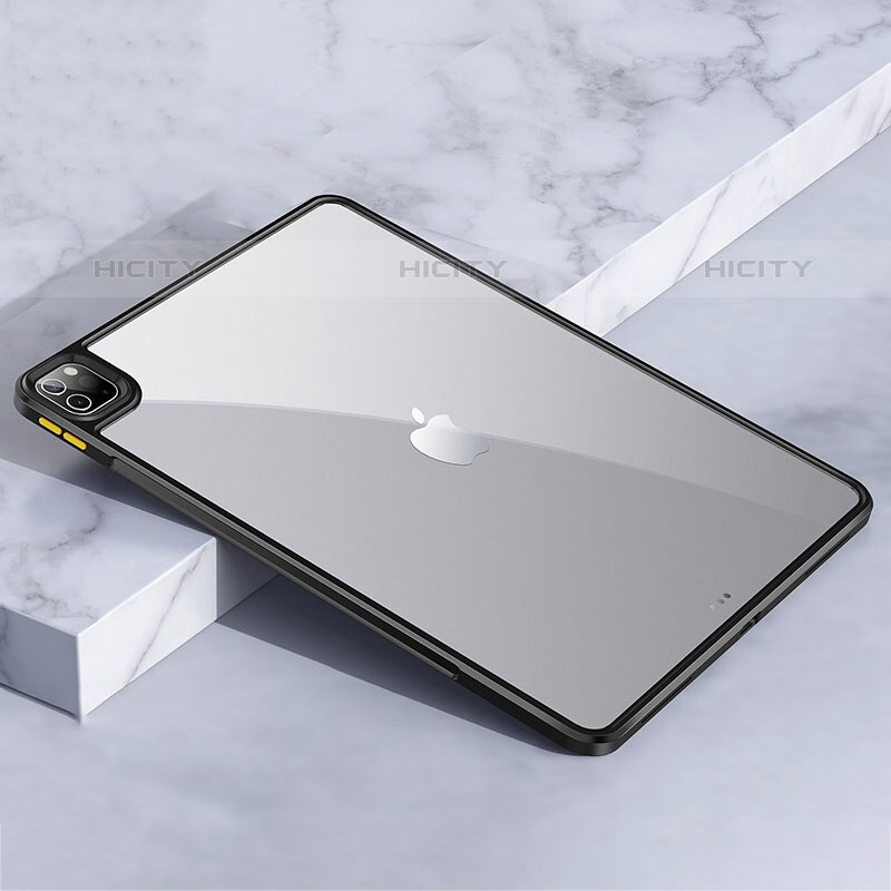 Custodia Silicone Trasparente Ultra Sottile Morbida T05 per Apple iPad Pro 11 (2020) Nero