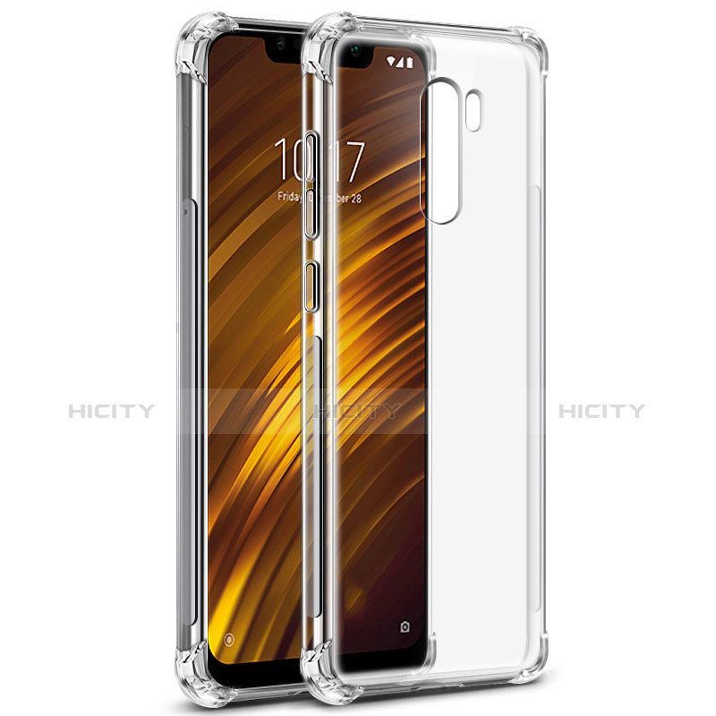 Custodia Silicone Trasparente Ultra Sottile Morbida T05 per Xiaomi Pocophone F1 Chiaro