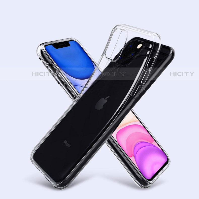 Custodia Silicone Trasparente Ultra Sottile Morbida T06 per Apple iPhone 11 Pro Chiaro