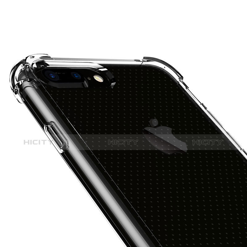 Custodia Silicone Trasparente Ultra Sottile Morbida T06 per Apple iPhone 8 Plus Chiaro