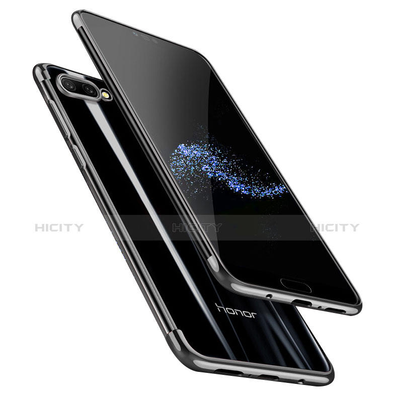 Custodia Silicone Trasparente Ultra Sottile Morbida T06 per Huawei Honor 10 Nero