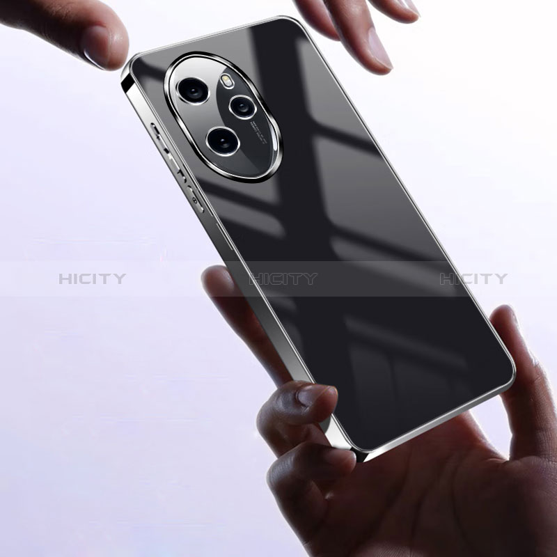 Custodia Silicone Trasparente Ultra Sottile Morbida T06 per Huawei Honor 100 Pro 5G Nero
