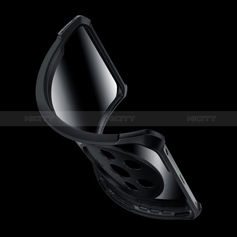 Custodia Silicone Trasparente Ultra Sottile Morbida T06 per Huawei Honor Magic4 Pro 5G Nero