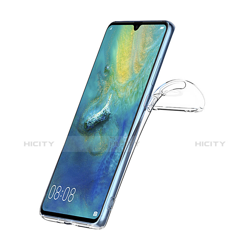 Custodia Silicone Trasparente Ultra Sottile Morbida T06 per Huawei Mate 20 X Chiaro