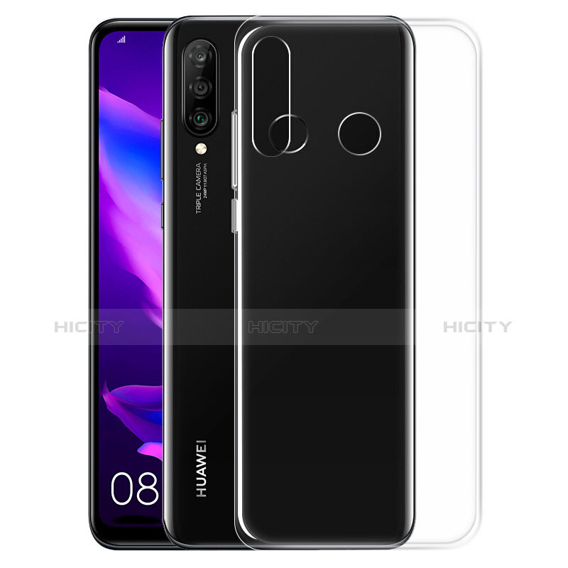 Custodia Silicone Trasparente Ultra Sottile Morbida T06 per Huawei Nova 4e Chiaro