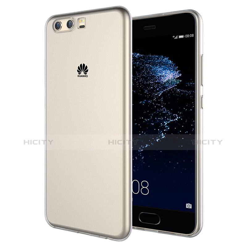 Custodia Silicone Trasparente Ultra Sottile Morbida T06 per Huawei P10 Plus Chiaro