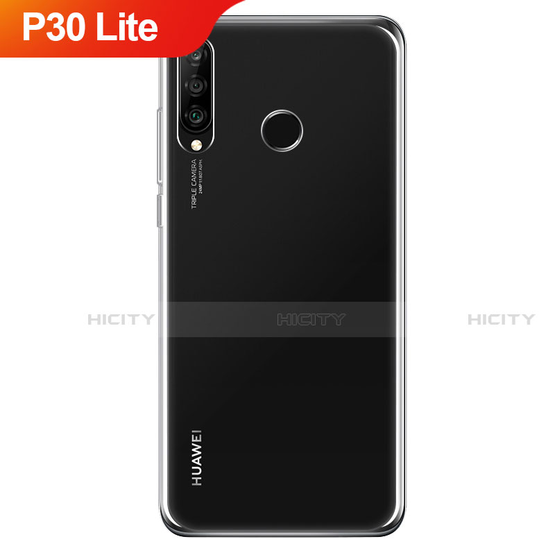 Custodia Silicone Trasparente Ultra Sottile Morbida T06 per Huawei P30 Lite XL Chiaro